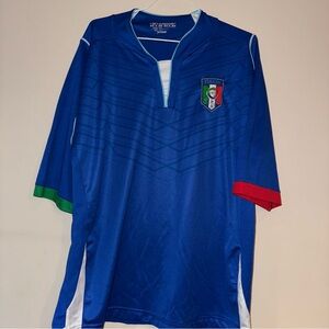 Royal Blue Vintage Italia Soccer Jersey 22